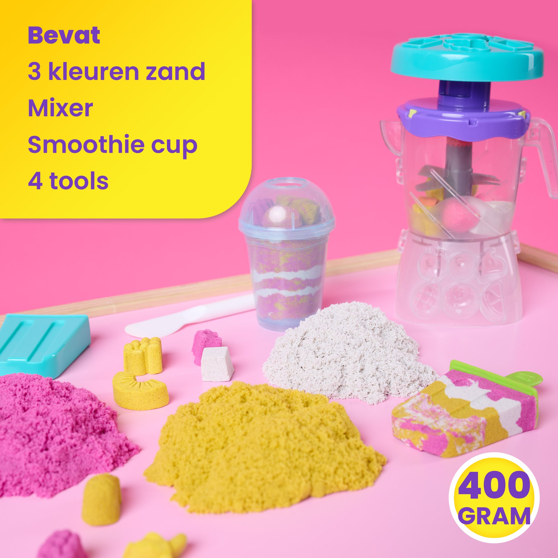 Spin Master Kinetic Sand Set Frullati Golosi Multicolore