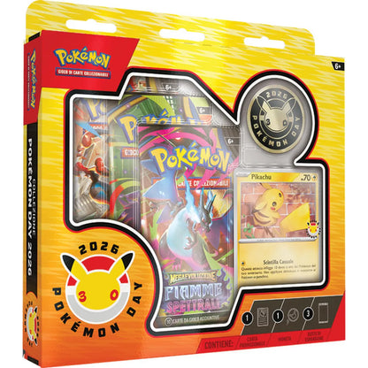 Collezione Pokemon Day 2026 3 Buste & Pikachu Promo