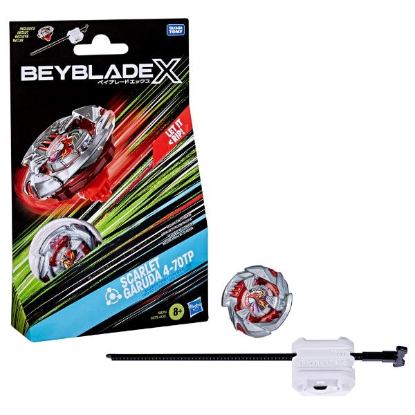 Beyblade X Starter Pack Scarlet Garuda 4-70TP Hasbro - trottola Beyblade X