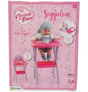 Giocheria Coccole E Baci Dolce Seggiolone Con Accessori