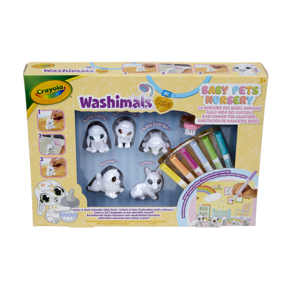 Coloriage - Crayola - Washimals Baby Pets Nursery Pack - Famille Lavable a Colorier! Des 3 Ans
