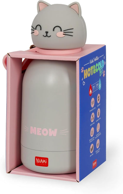 Legami Hot & Cold BFF Bottiglia Acciaio Bambini Gatto