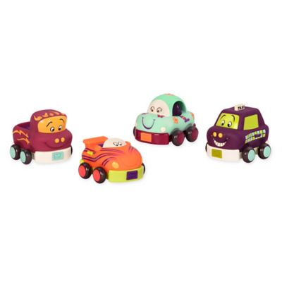 B. Toys Wheeels - Set 4 Macchinine Morbide per Neonati