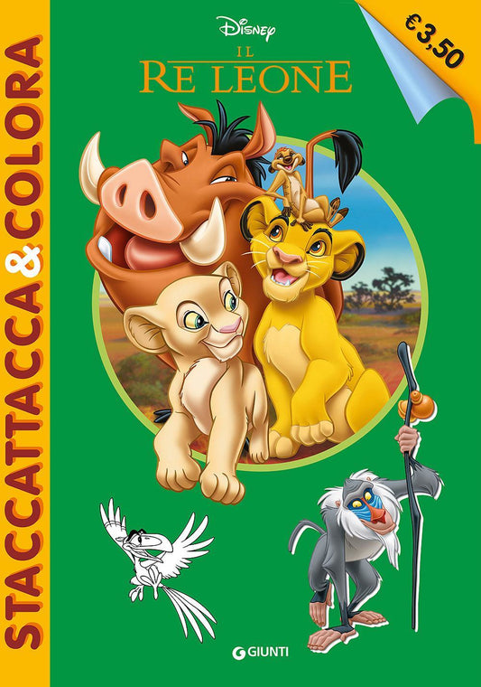 Il Re Leone. Staccattacca E Colora. Con Adesivi. Ediz. Illustrata
