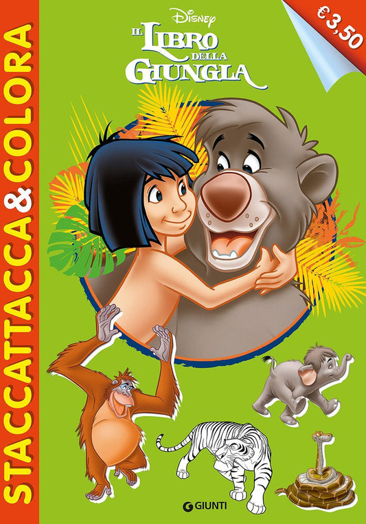 Il Libro Della Giungla. Staccattacca & Colora. Con Adesivi. Ediz. Illustrata