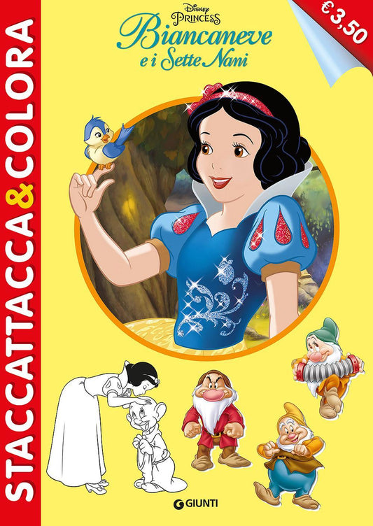 Biancaneve E I Sette Nani. Staccattacca E Colora. Con Adesivi. Ediz. Illustrata
