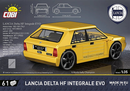 COBI 61 Pcs Lancia Delta HF Integrale EVO 1991