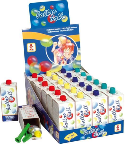 Dulcop – Balloo Ball Bolle di Plastica 30g – Display 24 Pezzi