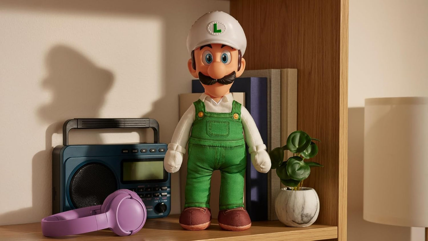 JAKKS Pacific Super Mario Galaxy Movie Luigi Felpato Multicolore