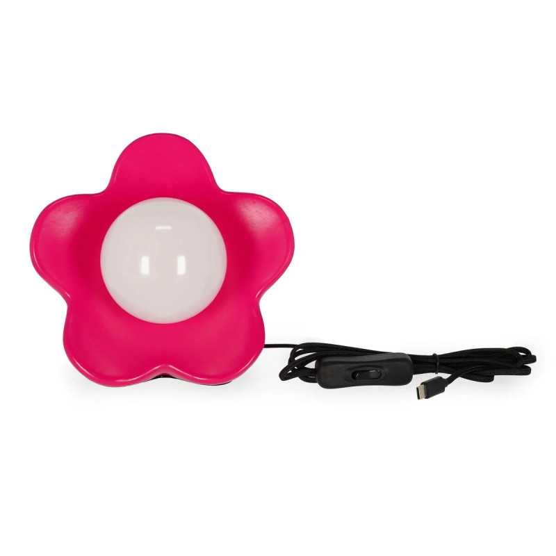 Legami Flower Power Led Table Lamp Matte Pink