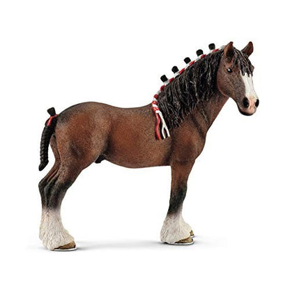 Schleich Farm World Castrone Clydesdale Statuina Plastica 3-8 Anni