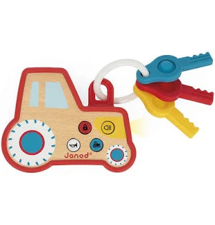 TRATTORE IN LEGNO CON SUONI E LUCI PER FATTORIA 18M+ JANOD