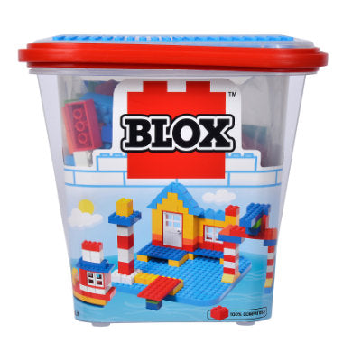 Androni Blox – Secchiello Mattoncini da Costruzione con Finestre e Porte