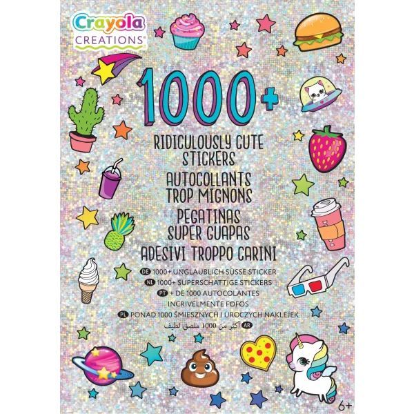 Crayola Creations Album 1000+ Adesivi - Assortito