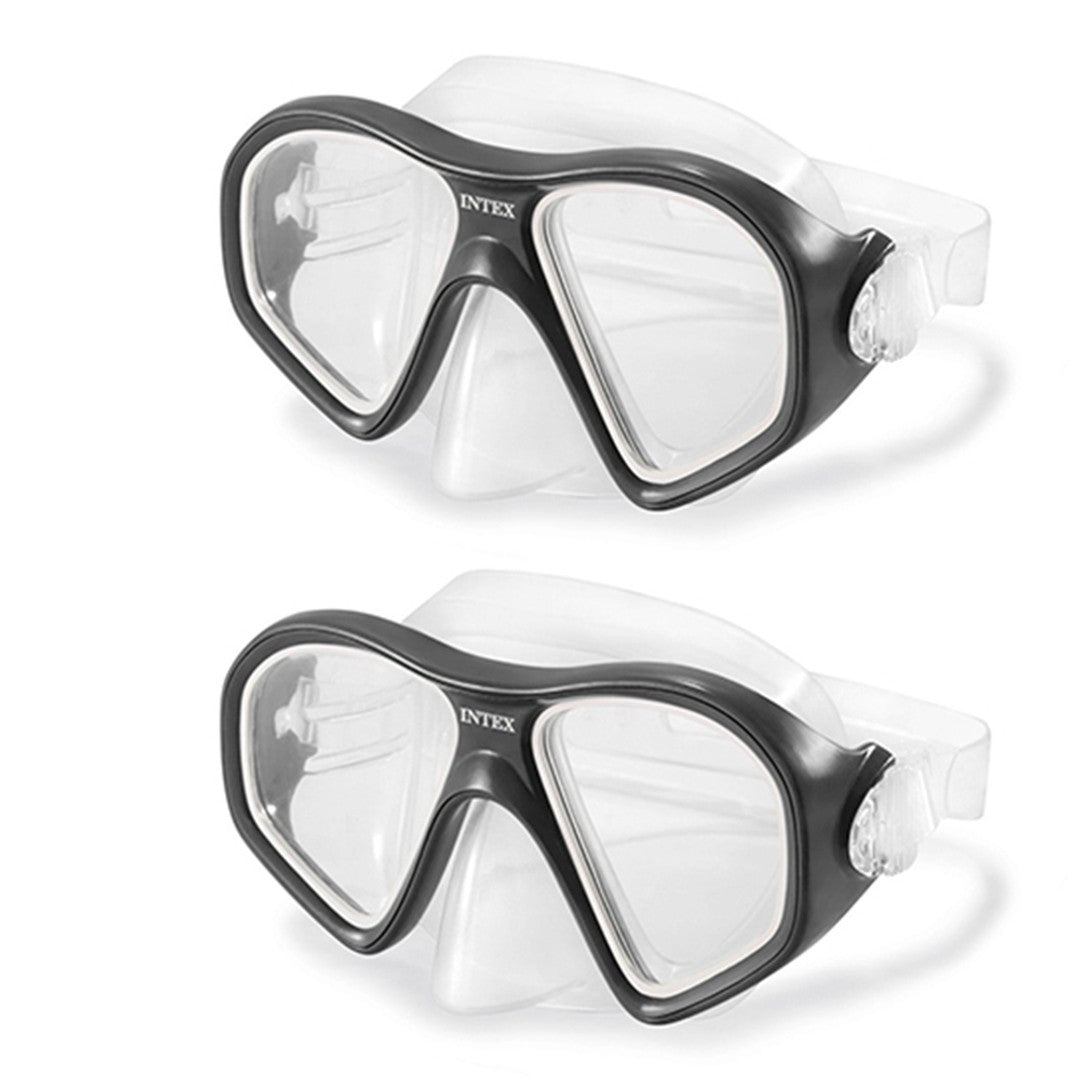 Intex Reef Rider - Maschera Snorkel Nuoto 14+ Anni (Set 2 pz)
