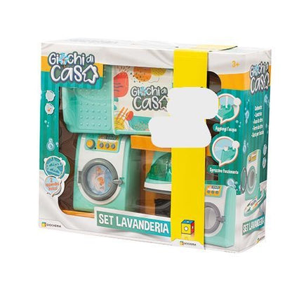 Giocheria Set Lavanderia Con Lavatrice E Asse Da Stiro 3+