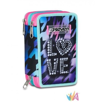 Seven Astuccio Attrezzato Completo 3 Zip Glow