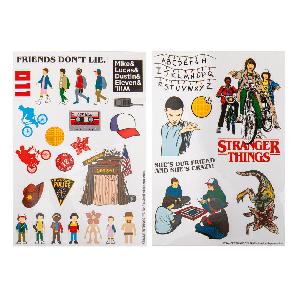 DB LINE – Set 32 Adesivi Stranger Things Stagione 1 in PVC