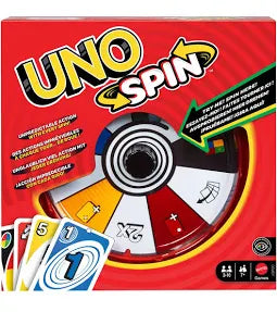UNO Games Spin Card Game - Gioco da Tavolo per Famiglie