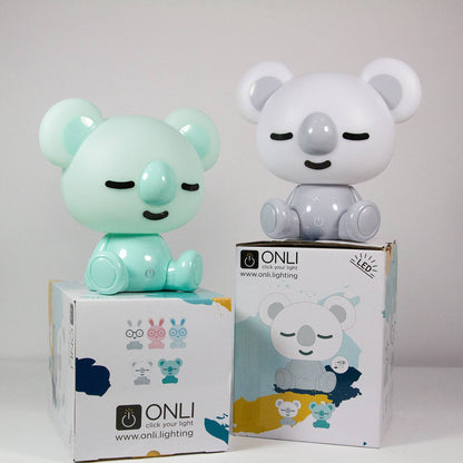Netlighting Koala Lampada da tavolo per bambini a LED integrati, Menta