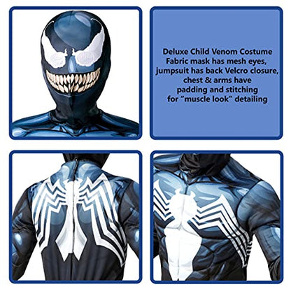 Costume Venom Deluxe Spider-Man Bambino – Taglia M (5-7 Anni) – Rubies Marvel