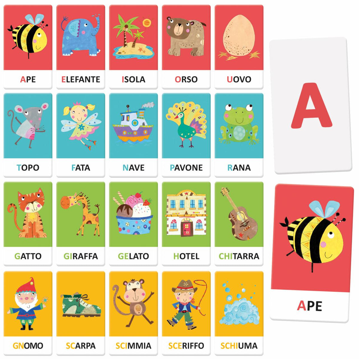Maxi Flashcards Montessori Alfabeto Suoni e Letter - immagine 2