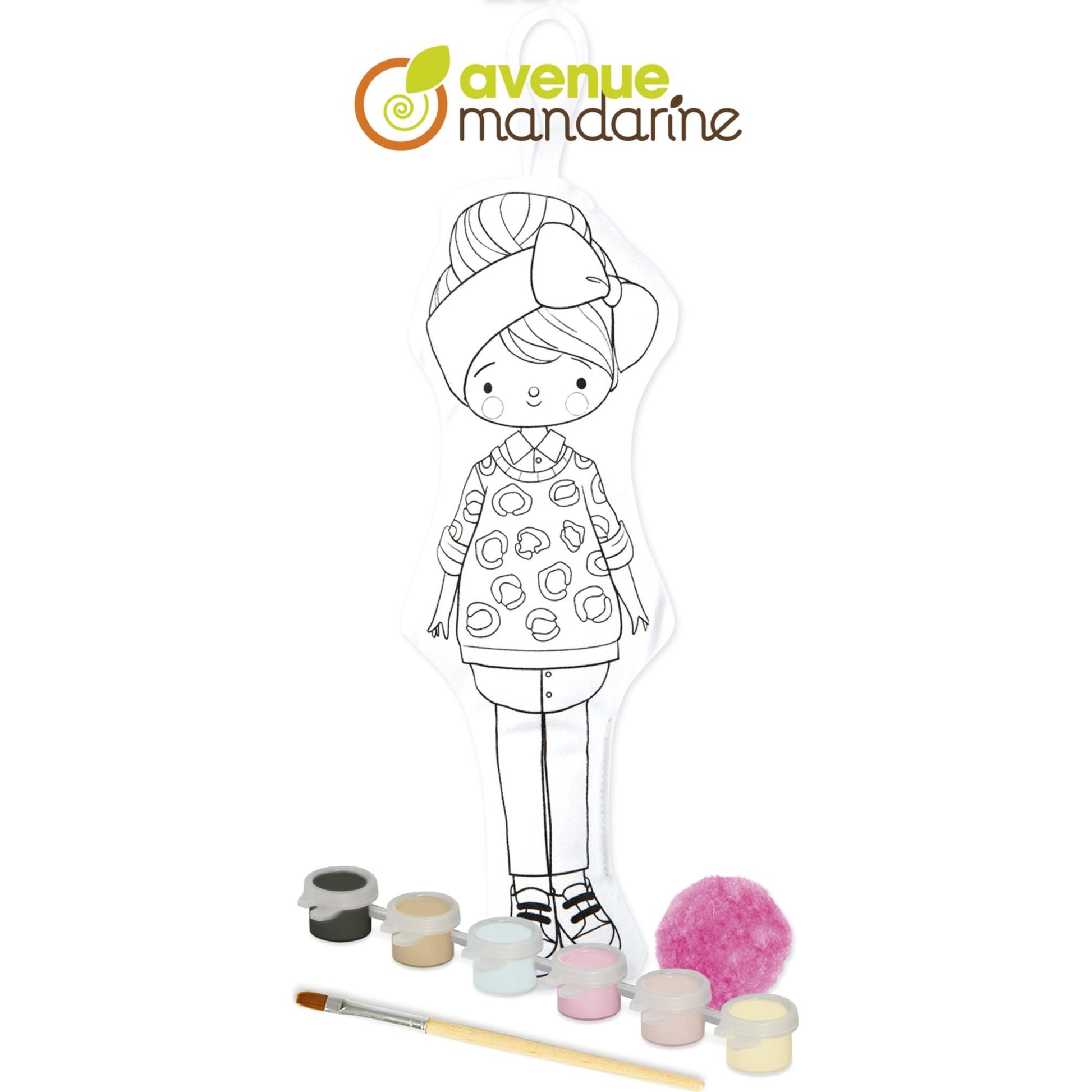 Avenue Mandarine Bambola Olivia Da Colorare Tessuto 29 Cm