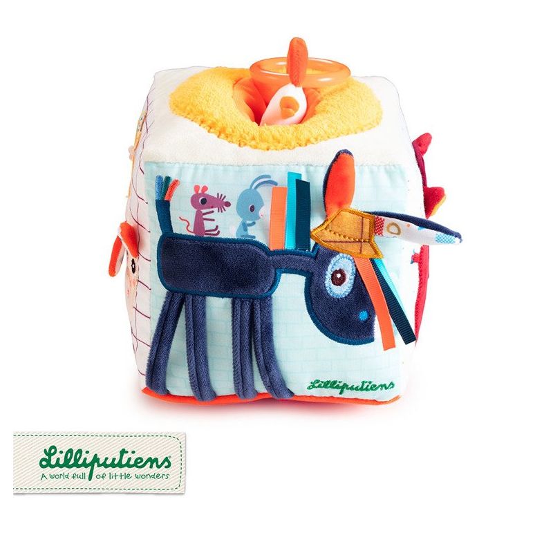 Lilliputiens Activity Sound Cube Farm con Teether 10M+