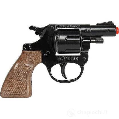 Polizei Revolver Metallo Nero 8 Colpi