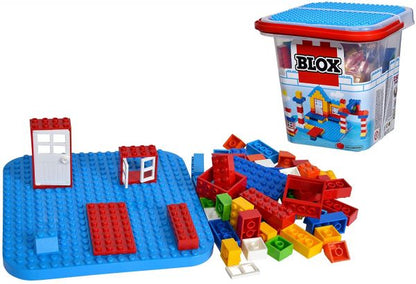 Androni Blox – Secchiello Mattoncini da Costruzione con Finestre e Porte