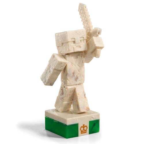 The Noble Collection Minecraft Overworld Heroes Vs Hostile Mobs Chess Set PVC