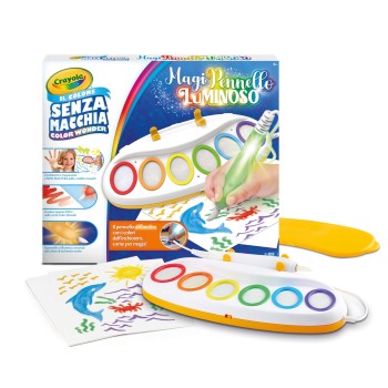 Crayola Color Wonder MagiPennello Luminoso - Stain-Free Coloring