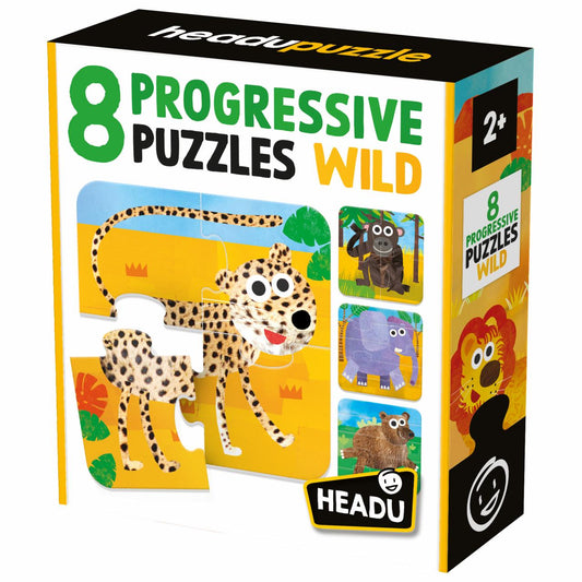 8 Progressive Puzzles Wild - HEADU