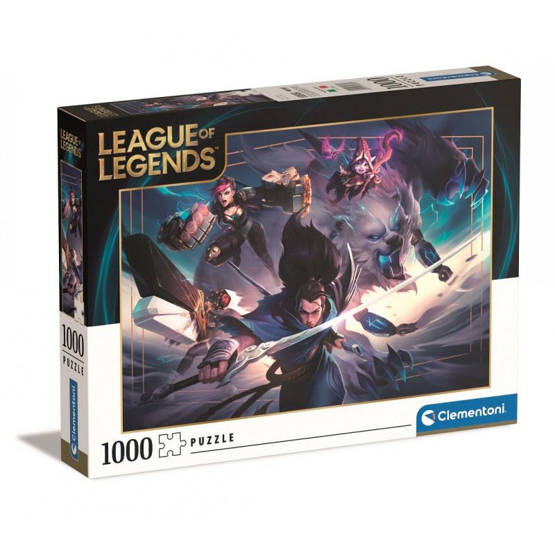 Clementoni 39669 – Puzzle 1000 Pezzi League of Legends, Made in Italy, per Adulti, Multicolore