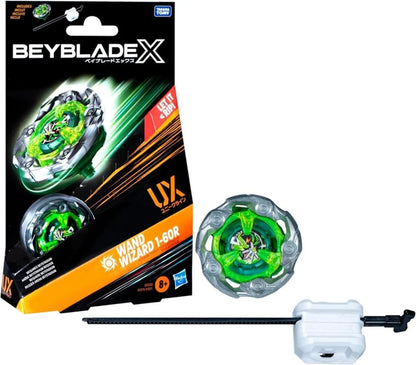 Hasbro Beyblade X Wand Wizard 1-60R UX - Starter Pack con Trottola e Launcher