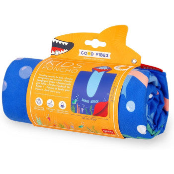 Legami Poncho Asciugamano per Bambini - Squalo