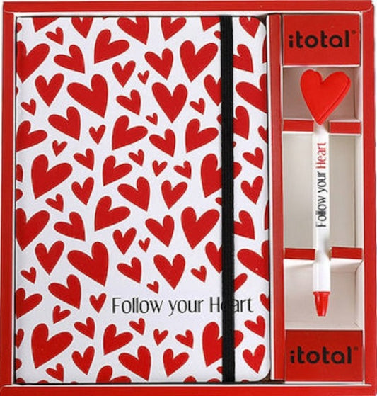 Quaderno A5 + Penna Follow Your Heart