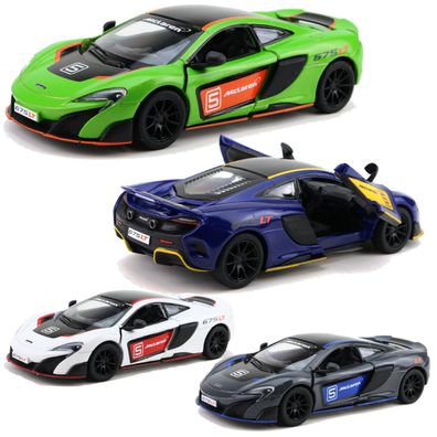 Modellino McLaren 675LT 1:36 – Kinsmart 13cm con Porte ad Ala di Gabbiano