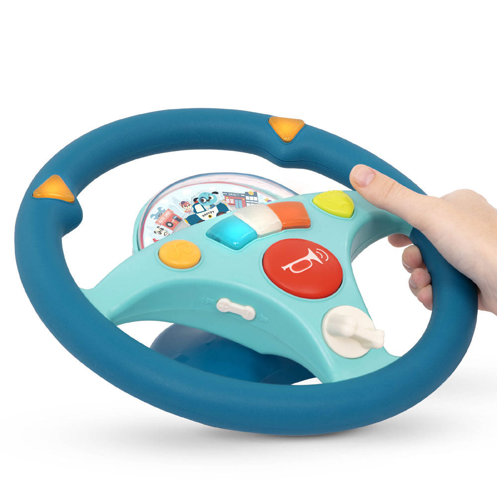 B. Toys Woofer - Volante Musicale con Luci e Suoni per Bambini 2+