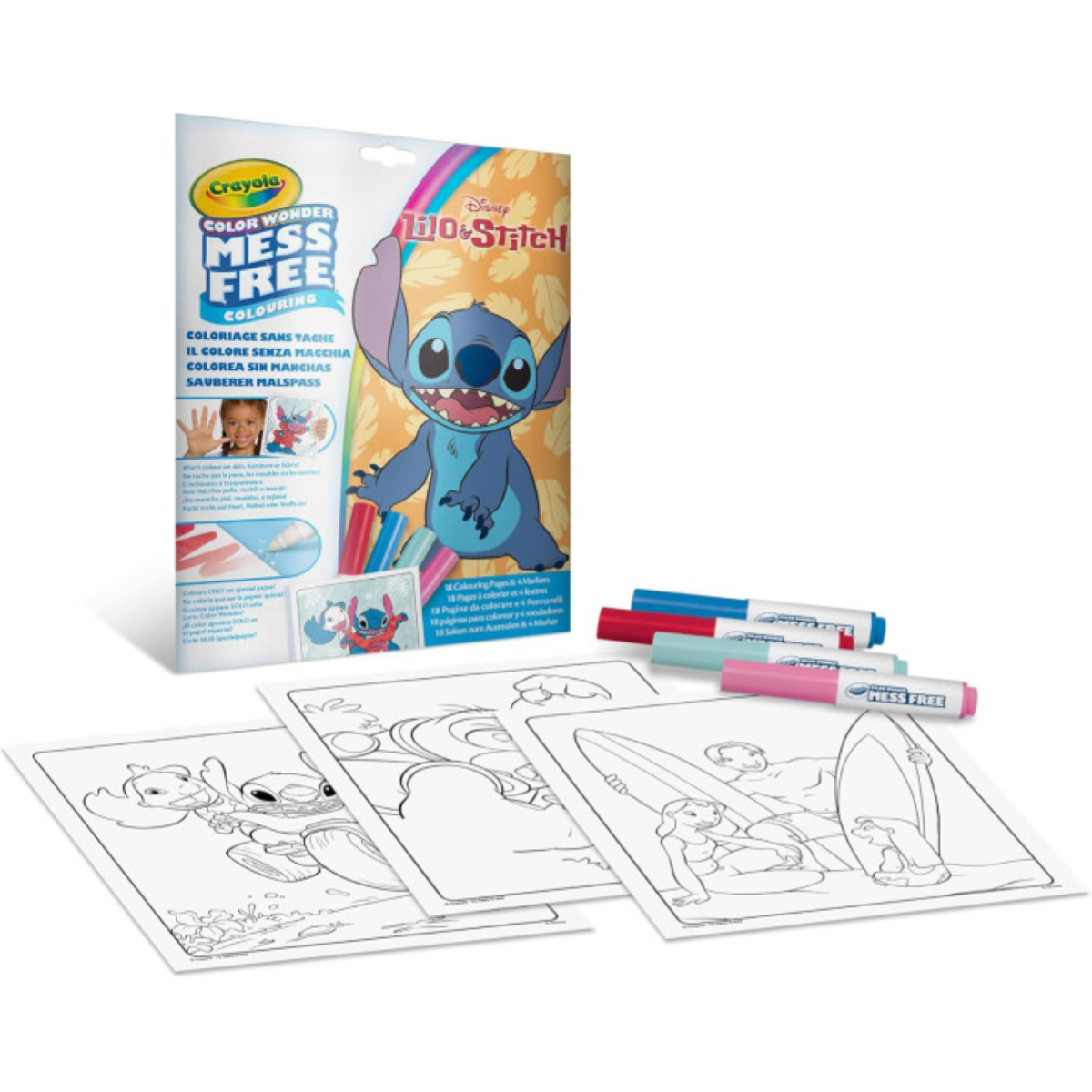 Crayola Kit Color Wonder Senza Macchia Lilo & Stitch 25-7021