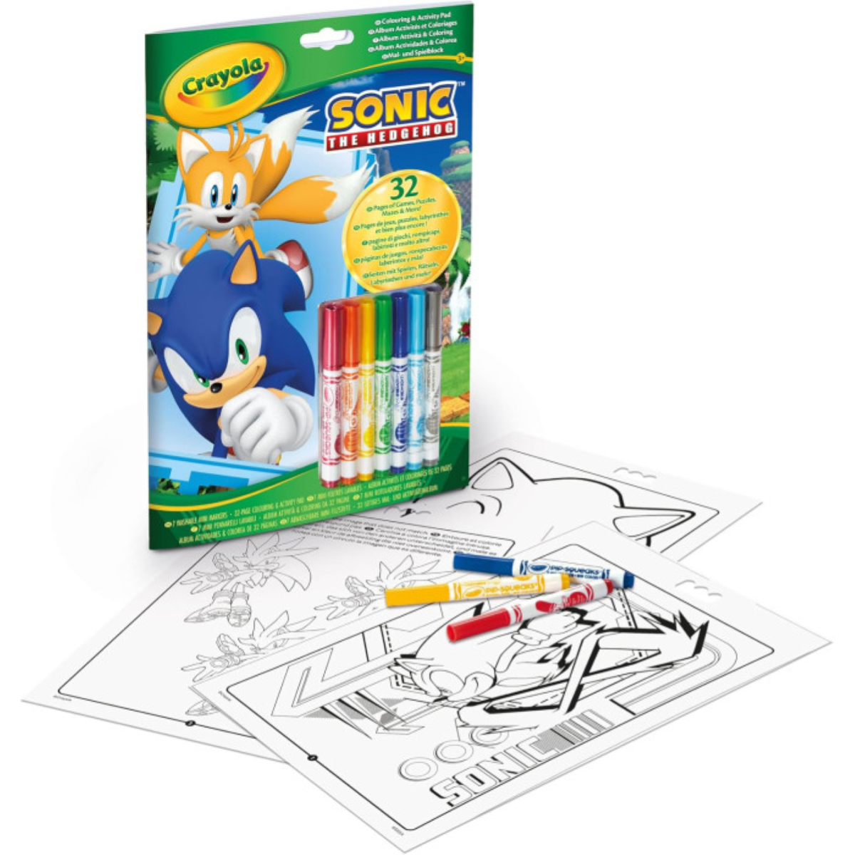Crayola: Sonic, a Sündiszn Sznez és Foglalkoztat Füzet