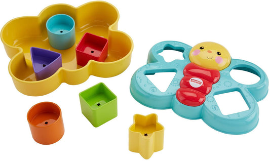 Fisher-Price Giocattolo per imparare le forme a farfalla, dai 6 mesi in su