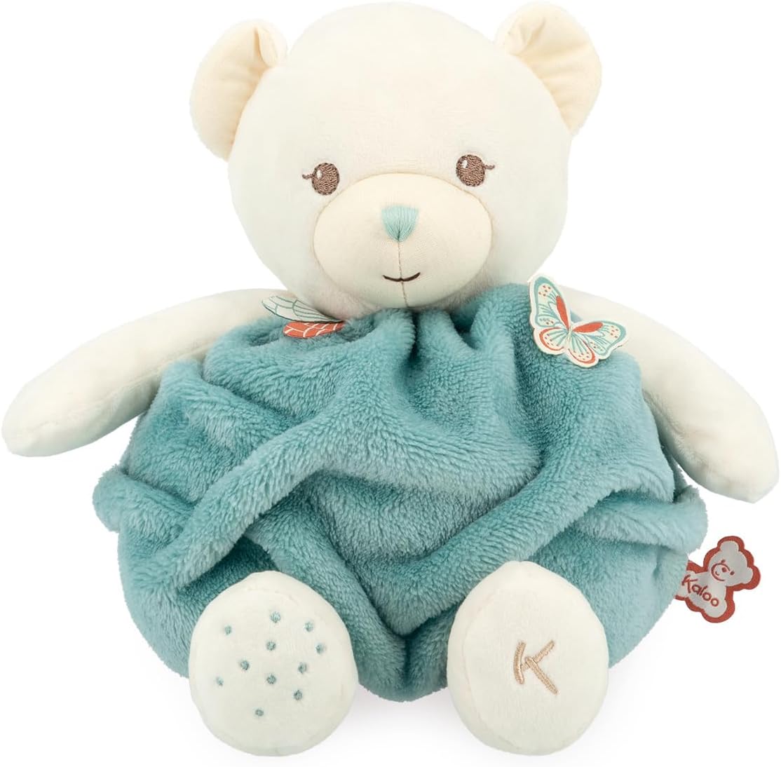 Kaloo - Plume - Bulle D'amour Orso Verde - Morbido Orsetto Peluche 30 Cm