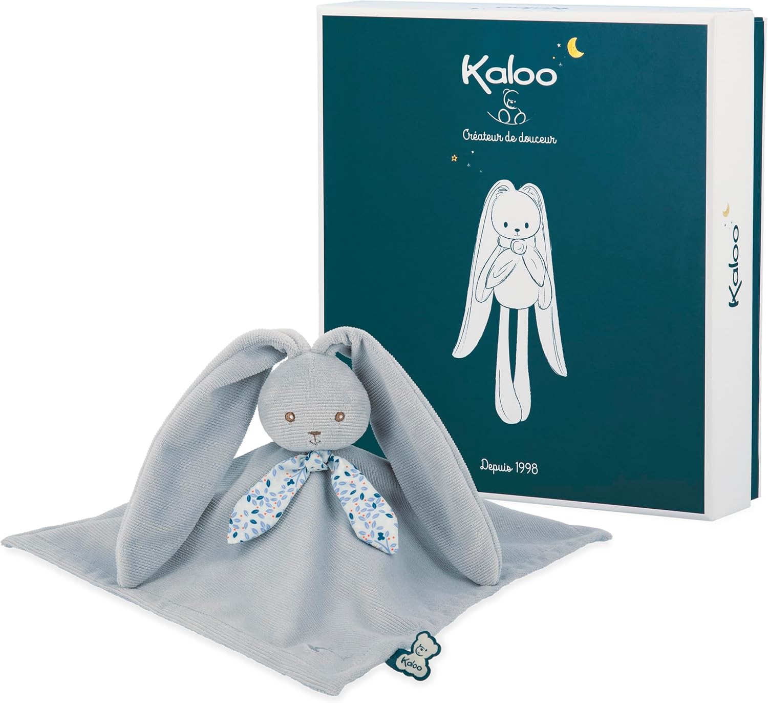 Kaloo - Lapinoo - Doudou Coniglio Azzurro - 30 X 30 Cm