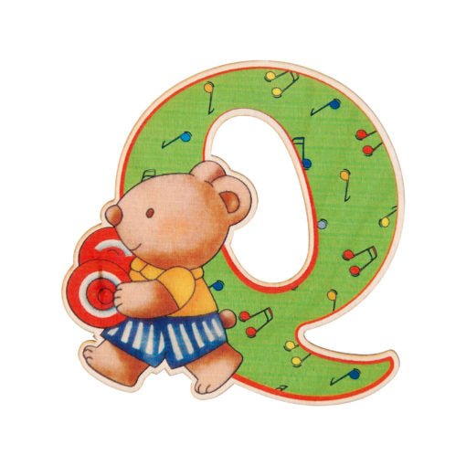Lettera In Legno Q - Giocattolo Educativo