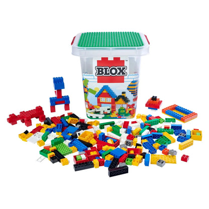Androni Blox – 500 Mattoncini da Costruzione con Secchiello, Finestre e Porte