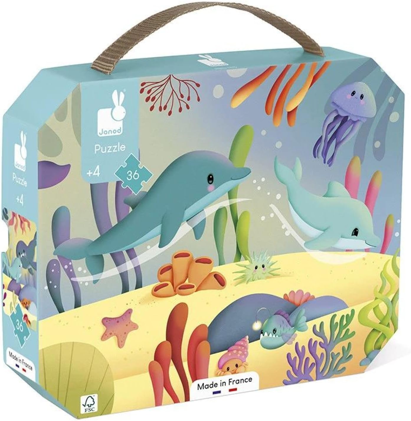 Puzzle Gli Animali Marini - 36  Janod