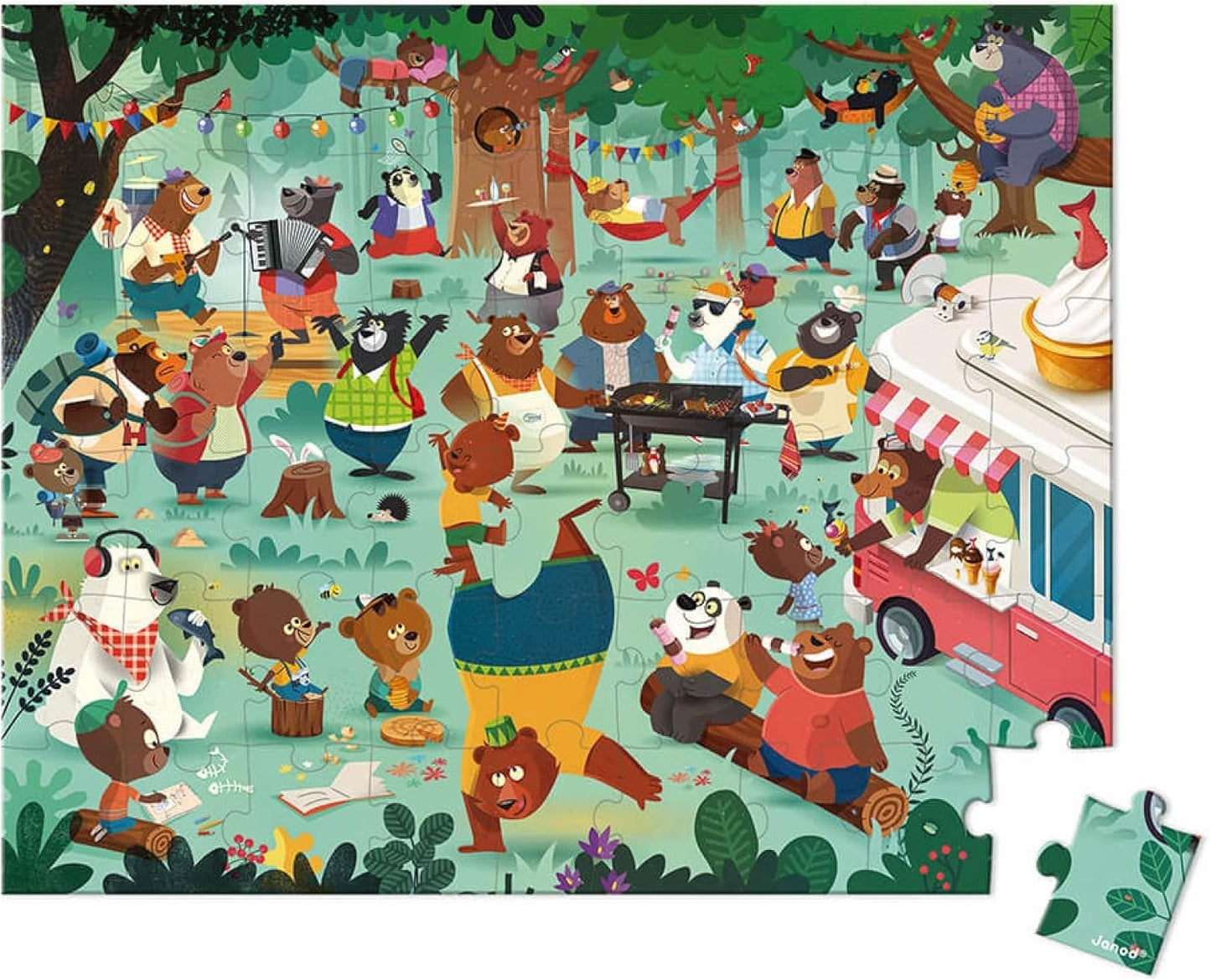 Puzzle Famiglia Orsi - 54 Pz -  Janod