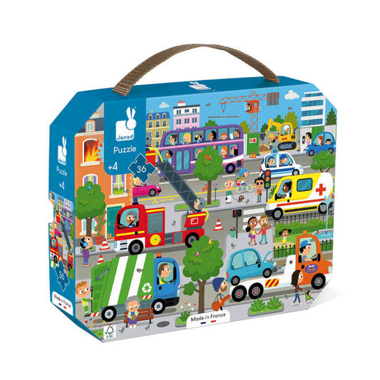 Janod  Puzzle Citta' - 36 Pezzi