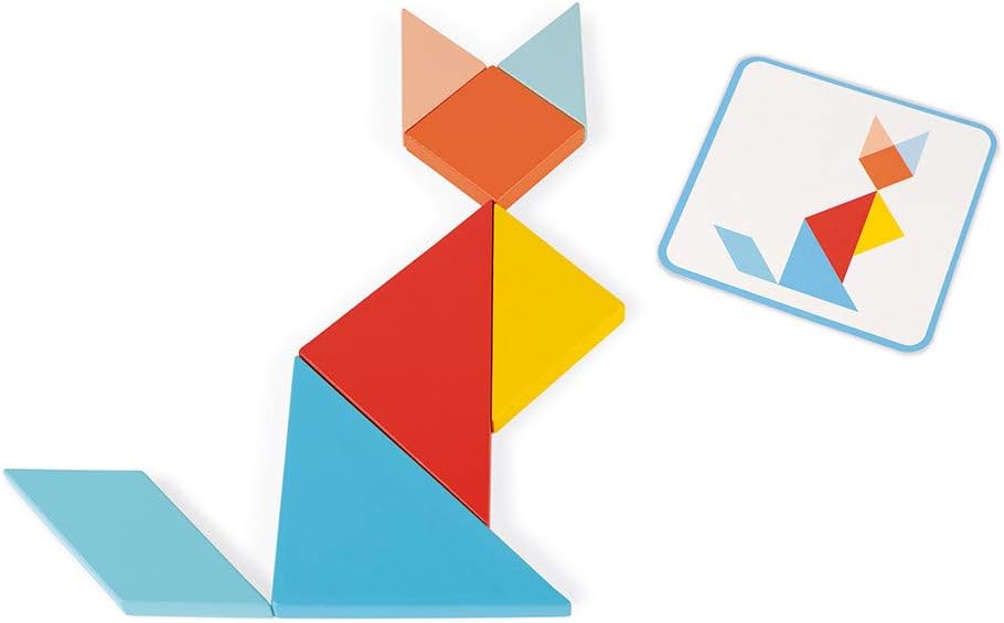 Janod - Essentiel - Il Tangram - Gioco Educativo In Legno